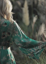 WAIOLA printed silk kimono