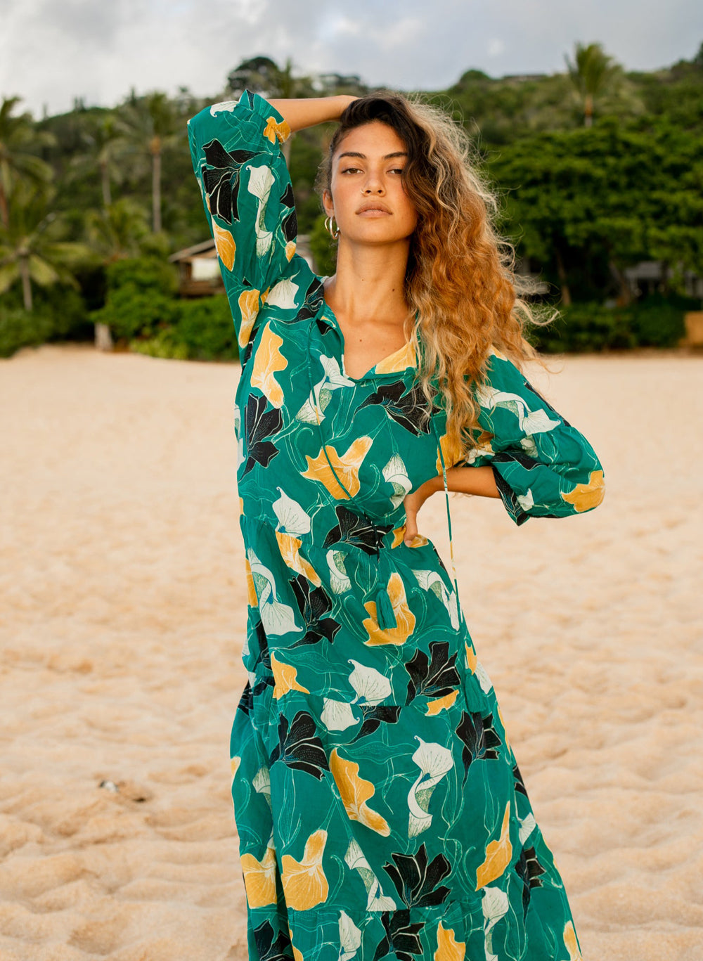 Ella floral outlet dress