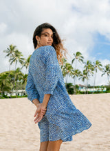 FLORA tiered cotton dress