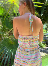 ADELIA cotton neckholder dress