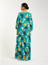 ELLA 'teal' cotton maxi dress