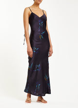 LILIBETH silk slip dress