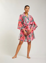 PUANANI cotton-silk kimono