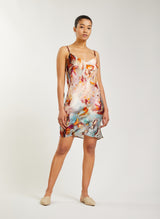 SAYA silk silp dress
