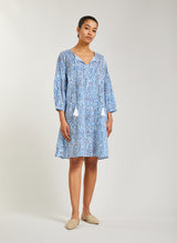 FLORA tiered cotton dress