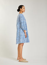 FLORA tiered cotton dress