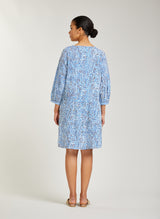 FLORA tiered cotton dress