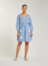 FLORA tiered cotton dress