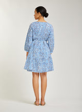 FLORA tiered cotton dress
