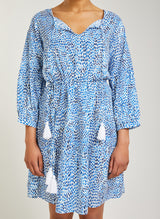 FLORA tiered cotton dress