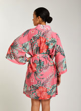 PUANANI cotton-silk kimono