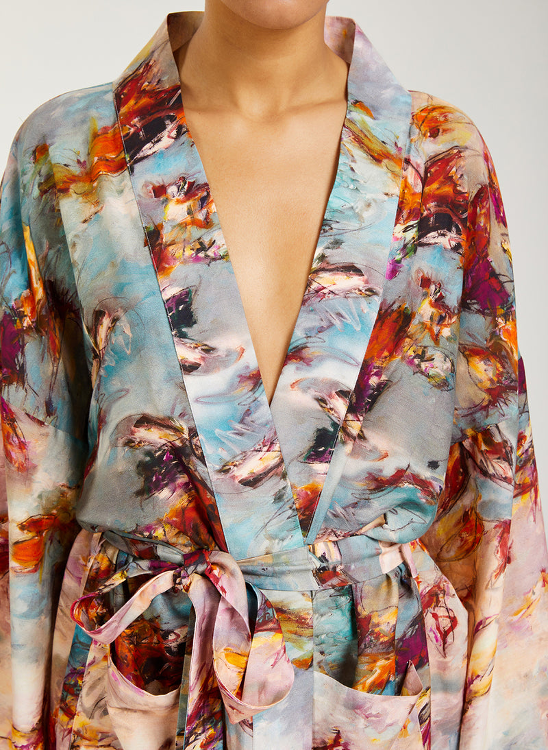 SAFIYA cotton-silk kimono (LIMITED EDITION)