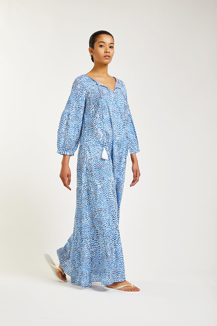 ELLA 'blue' cotton maxi dress